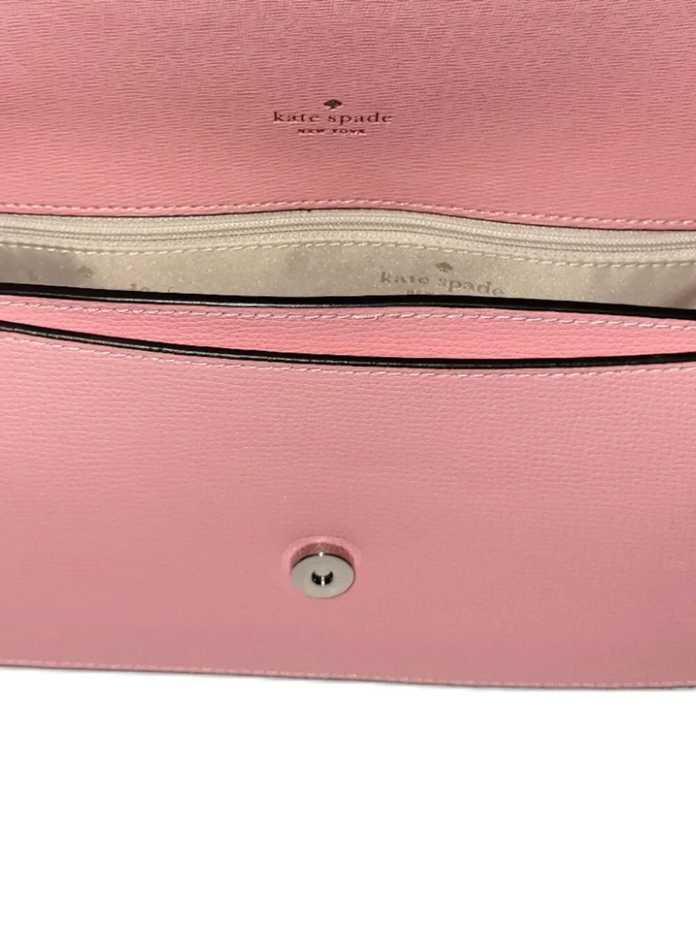Kate Spade KN644 Quinn Refined Grain Leather Shoulder Bag Grapefruit Soda